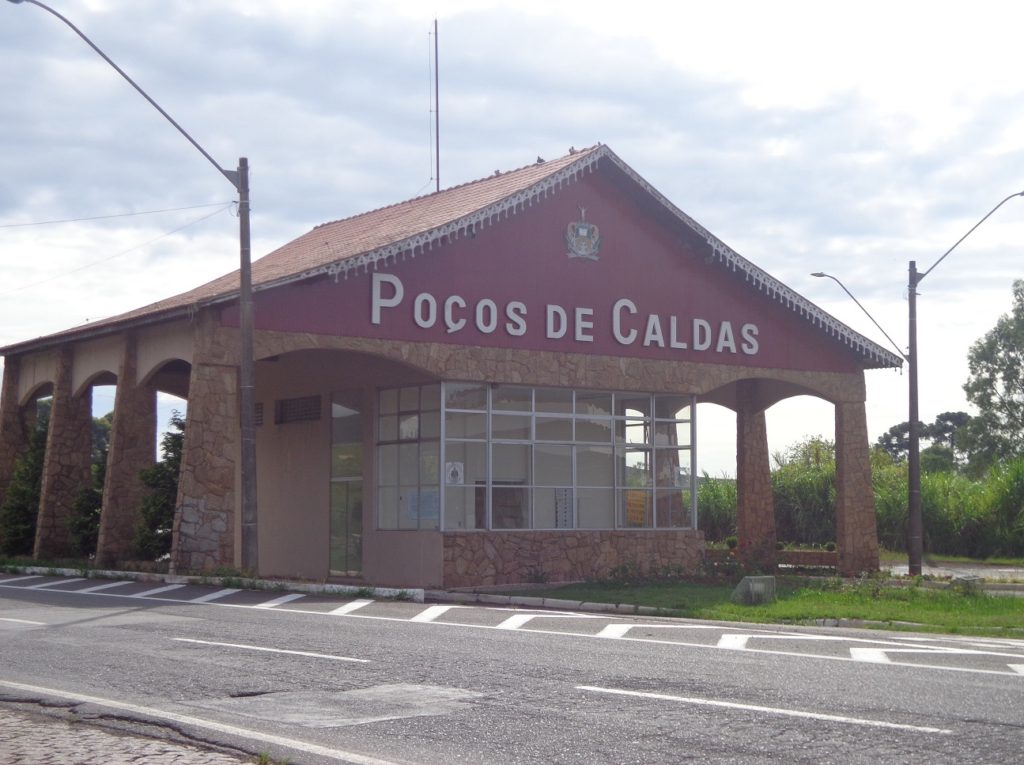 Cartão Postal Poços de Caldas, Fonte Luminosa, Radio Fo